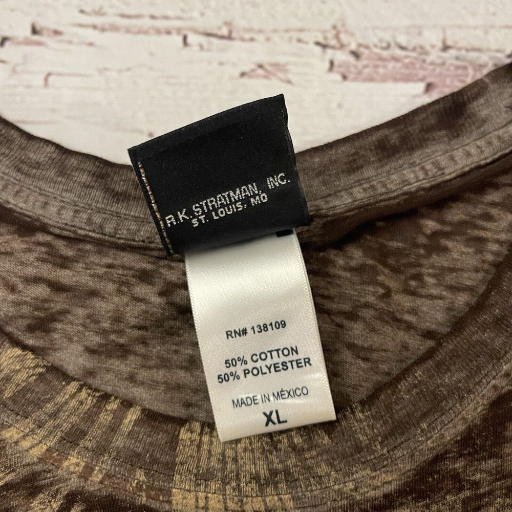 Harley Davidson Motor Cycles Mens Heather Brown‎ Biker Hillbilly Shirt Size XL - Picture 3 of 10